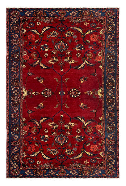 27234- Bakhtiar Hand-Knotted/Handmade Persian Rug/Carpet Traditional Authentic/ Size : 10'11" x 7'1"/333cm x 217cm