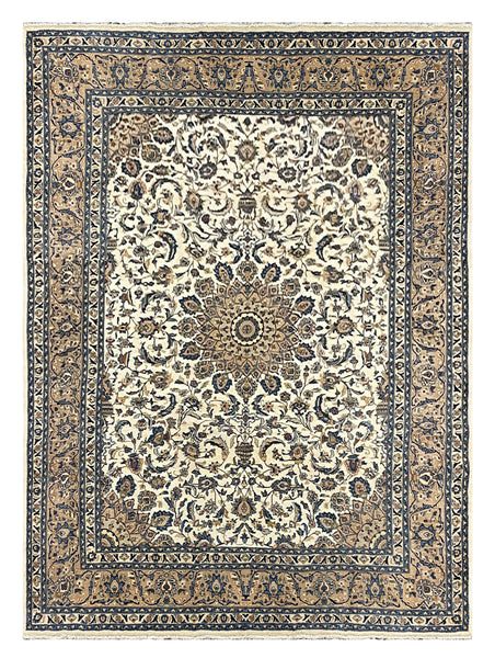 27318-Mashad Hand-Knotted/Handmade Persian Rug/Carpet Traditional Authentic/ Size: 10'9" x 8'1"/328cm x 246cm