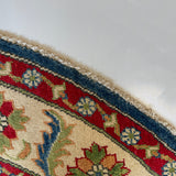26631 - Kazak Hand-Knotted/Handmade Afghan Tribal/Nomadic Authentic/Size: 5'0" x 5'0"
