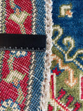 26631 - Kazak Hand-Knotted/Handmade Afghan Tribal/Nomadic Authentic/Size: 5'0" x 5'0"