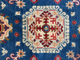 26636 - Kazak Hand-Knotted/Handmade Afghan Tribal/Nomadic Authentic/Size: 5'0" x 4'9"