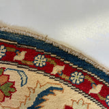 26636 - Kazak Hand-Knotted/Handmade Afghan Tribal/Nomadic Authentic/Size: 5'0" x 4'9"