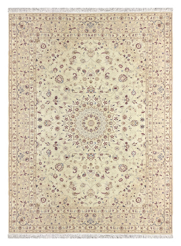 27483-Nain Hand-Knotted/Handmade  Persian Rug/Carpet Traditional Authentic/ Size: 11'10" x 8'5"/361cm x 257cm