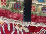 26629 - Kazak Hand-Knotted/Handmade Afghan Tribal/Nomadic Authentic/Size: 5'1" x 4'9"