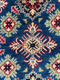 26630 - Kazak Hand-Knotted/Handmade Afghan Tribal/Nomadic Authentic/Size: 5'2" x 5'2"