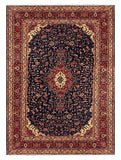 27235-Hamadan Hand-Knotted/Handmade Persian Rug/Carpet Tribal/Nomadic Authentic/ Size: 11'2" x 7'2"/340cm x 218cm