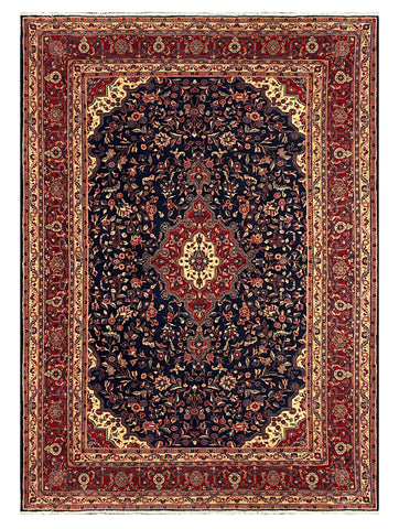 27235-Hamadan Hand-Knotted/Handmade Persian Rug/Carpet Tribal/Nomadic Authentic/ Size: 11'2" x 7'2"/340cm x 218cm