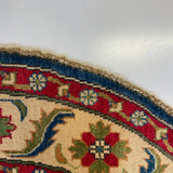 26637 - Kazak Hand-Knotted/Handmade Afghan Tribal/Nomadic Authentic/Size: 4'8" x 5'0"