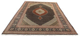 27419- Tabriz Persian Hand-knotted Carpet Authentic/Traditional Carpet/Rug/Size: 11'5" x 8'2"/348cm x 249cm