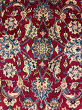 27203-Mashad Hand-Knotted/Handmade Persian Rug/Carpet Traditional Authentic/ Size: 9'1" x 6'3"/278cm x 190cm
