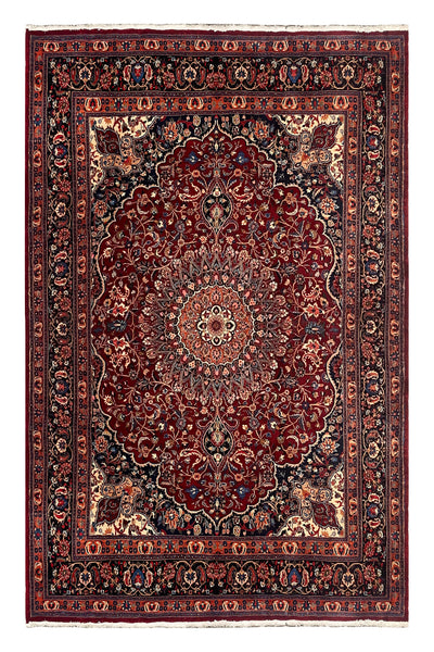 27321-Moud Handmade /Hand-Knotted Persian Rug/Traditional/Carpet Authentic/ Size: 10'1" x 6'7" /307cm x 200cm