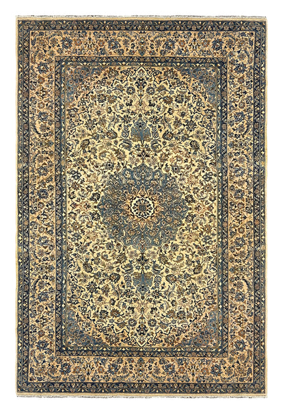27201- Isfahan Persian Hand-Knotted Authentic/Traditional Carpet/Rug/ Size:13'2" x 8'11"/402cmx 272cm