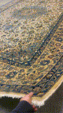 27201- Isfahan Persian Hand-Knotted Authentic/Traditional Carpet/Rug/ Size:13'2" x 8'11"/402cmx 272cm