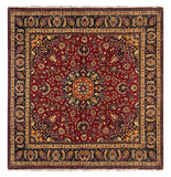 27237-Mashad Hand-Knotted/Handmade Persian Rug/Carpet Traditional Authentic/ Size: 10'1" x 9'7"/308cm x 293cm