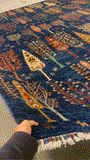 27668- Royal Chobi Ziegler Afghan Hand-Knotted Contemporary/Traditional/Size: 11'10" x 8'10"/361cmx 269cm