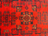 27930 -Royal Khal Mohammad Hand-Knotted/Handmade Afghan Rug/Carpet Traditional Authentic/Size: 12'9" x 9'8" / 389cm x 295cm