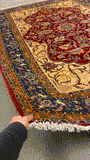 27324-Moud Handmade /Hand-Knotted Persian Rug/Traditional/Carpet Authentic/ Size: 9'9" x 6'4" /295cm x 193cm
