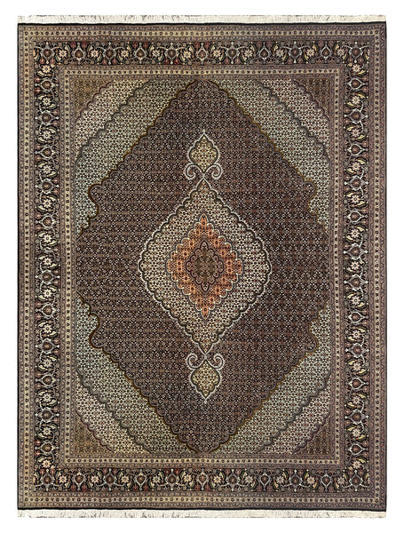 27420- Tabriz Persian Hand-knotted Carpet Authentic/Traditional Carpet/Rug/Size: 11'5" x 8'2"/348cm x 249cm