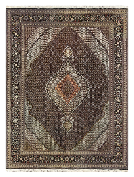 27420- Tabriz Persian Hand-knotted Carpet Authentic/Traditional Carpet/Rug/Size: 11'5" x 8'2"/348cm x 249cm