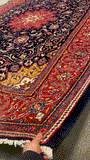 27330-Sarough Hand-Knotted/Handmade Persian Rug/Carpet Traditional Authentic/ Size: 12'10"x 8'9"/393cm x 266cm