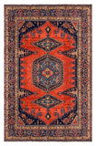 27331-Hamadan Hand-Knotted/Handmade Persian Rug/Carpet Tribal/Nomadic Authentic/ Size: 13'7" x 8'8"/414cm x 263cm
