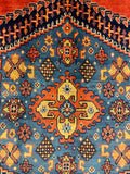 27331-Hamadan Hand-Knotted/Handmade Persian Rug/Carpet Tribal/Nomadic Authentic/ Size: 13'7" x 8'8"/414cm x 263cm