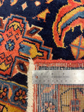 27331-Hamadan Hand-Knotted/Handmade Persian Rug/Carpet Tribal/Nomadic Authentic/ Size: 13'7" x 8'8"/414cm x 263cm