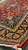 27236-Mashad Hand-Knotted/Handmade Persian Rug/Carpet Traditional Authentic/ Size: 13'4" x 9'7"/407cm x 297cm