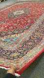 27489-Kashan Hand-Knotted/Handmade Persian Rug/Carpet Traditional/Authentic/Size: 12'9" x 9'6" /389cm x 290cm