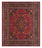 27301-Mashad Hand-Knotted/Handmade Persian Rug/Carpet Traditional Authentic/ Size: 9'3" x 8'1"/283cm x 247cm