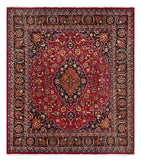 27301-Mashad Hand-Knotted/Handmade Persian Rug/Carpet Traditional Authentic/ Size: 9'3" x 8'1"/283cm x 247cm