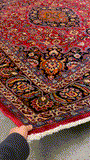27301-Mashad Hand-Knotted/Handmade Persian Rug/Carpet Traditional Authentic/ Size: 9'3" x 8'1"/283cm x 247cm