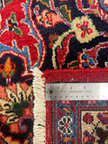 27301-Mashad Hand-Knotted/Handmade Persian Rug/Carpet Traditional Authentic/ Size: 9'3" x 8'1"/283cm x 247cm