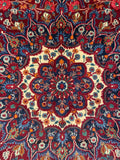 27205-Mashad Hand-Knotted/Handmade Persian Rug/Carpet Traditional Authentic/ Size: 9'11" x 6'7"/303cm x 202cm