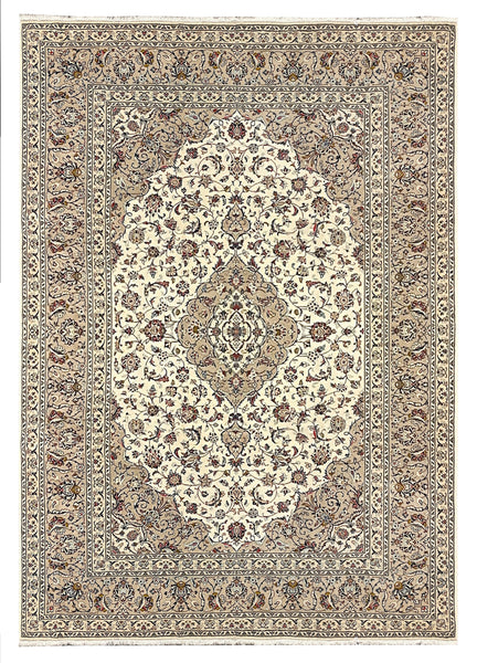 27233-Kashan Hand-Knotted/Handmade Persian Rug/Carpet Traditional/Authentic/Size: 11'4" x 8'1" /347cm x 246cm