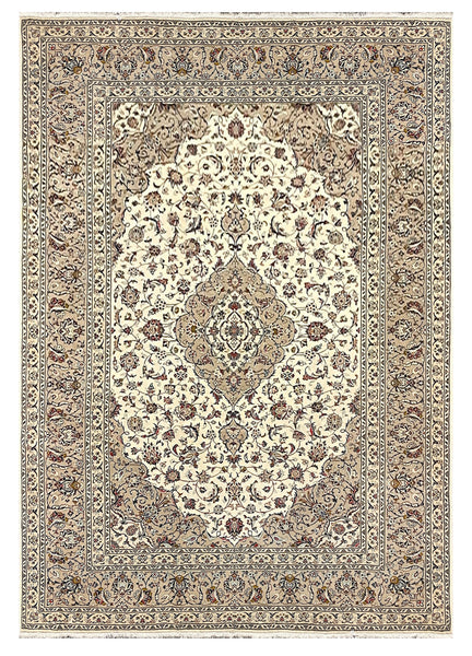 27233-Kashan Hand-Knotted/Handmade Persian Rug/Carpet Traditional/Authentic/Size: 11'4" x 8'1" /347cm x 246cm