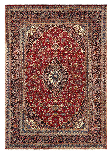 27487-Kashan Hand-Knotted/Handmade Persian Rug/Carpet Traditional/Authentic/Size: 12'6" x 8'9" /381cm x 267cm