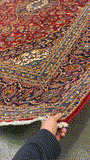 27487-Kashan Hand-Knotted/Handmade Persian Rug/Carpet Traditional/Authentic/Size: 12'6" x 8'9" /381cm x 267cm