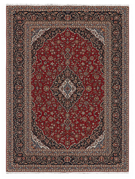 27488-Kashan Hand-Knotted/Handmade Persian Rug/Carpet Traditional/Authentic/Size: 13'1" x 9'8" /399cm x 295cm