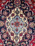 27497-Kashan Hand-Knotted/Handmade Persian Rug/Carpet Traditional/Authentic/Size: 9'7" x 6'6" /292cm x 198cm