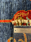 27670- Royal Chobi Ziegler Afghan Hand-Knotted Contemporary/Traditional/Size: 11'9" x 8'10"/358cmx 269cm