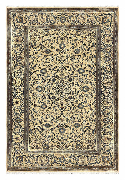 27492-Kashan Hand-Knotted/Handmade Persian Rug/Carpet Traditional/Authentic/Size: 9'8" x 6'6" /295cm x 198cm