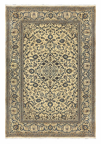 27492-Kashan Hand-Knotted/Handmade Persian Rug/Carpet Traditional/Authentic/Size: 9'8" x 6'6" /295cm x 198cm