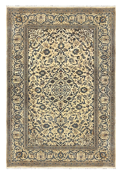 27492-Kashan Hand-Knotted/Handmade Persian Rug/Carpet Traditional/Authentic/Size: 9'8" x 6'6" /295cm x 198cm
