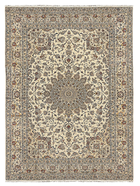 27494-Kashan Hand-Knotted/Handmade Persian Rug/Carpet Traditional/Authentic/Size: 10'6" x 7'9" /320cm x 236cm