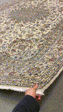 27494-Kashan Hand-Knotted/Handmade Persian Rug/Carpet Traditional/Authentic/Size: 10'6" x 7'9" /320cm x 236cm