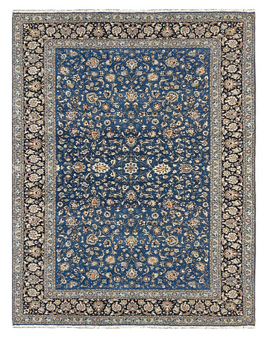 27407-Kashan Hand-Knotted/Handmade Persian Rug/Carpet Traditional/Authentic/Size:  12'4" x 9'4" /376cm x 284cm
