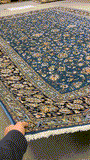 27407-Kashan Hand-Knotted/Handmade Persian Rug/Carpet Traditional/Authentic/Size:  12'4" x 9'4" /376cm x 284cm