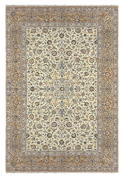 27198-Kashan Hand-Knotted/Handmade Persian Rug/Carpet Traditional/Authentic/Size: 12'4" x 8'8" /375cm x 264cm