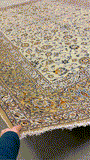 27198-Kashan Hand-Knotted/Handmade Persian Rug/Carpet Traditional/Authentic/Size: 12'4" x 8'8" /375cm x 264cm